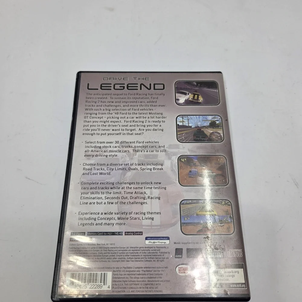 Ford Racing 2 Sony PlayStation 2 PS2 Car Game CIB Complete W/‎ Manual Blue Disc